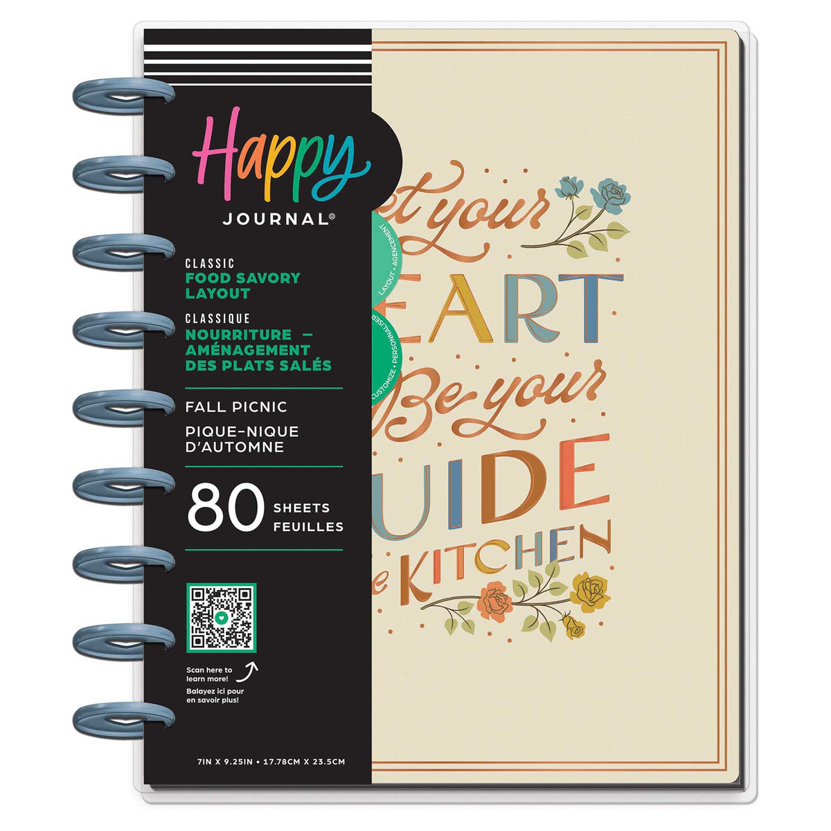 Happy Planner Fall Picnic Classic Meal Planning Guided Journal