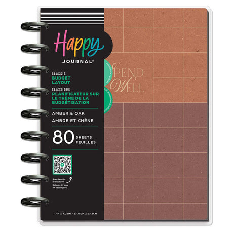 Happy Planner Amber & Oak Classic Budget Guided Journal