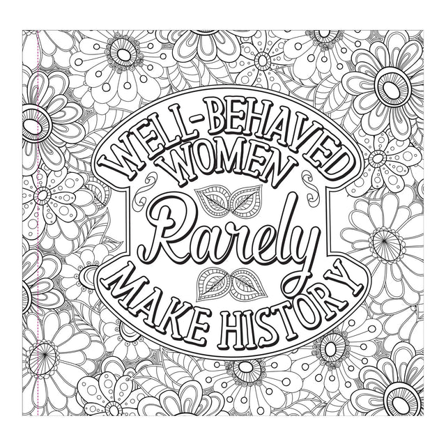 Kick-Ass Affirmations for Women Colouring Book