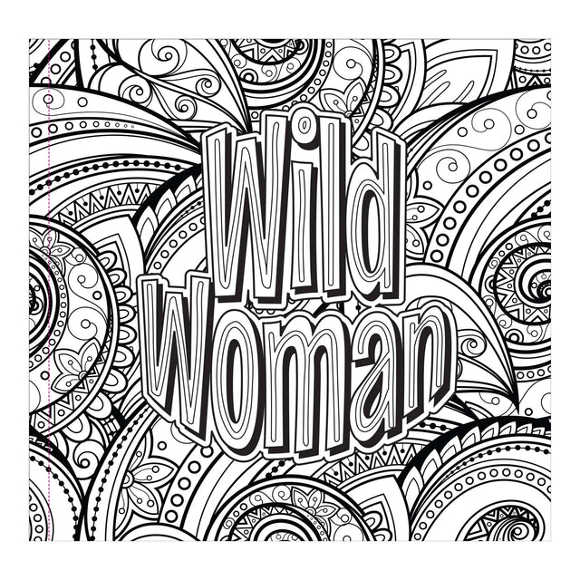 Kick-Ass Affirmations for Women Colouring Book