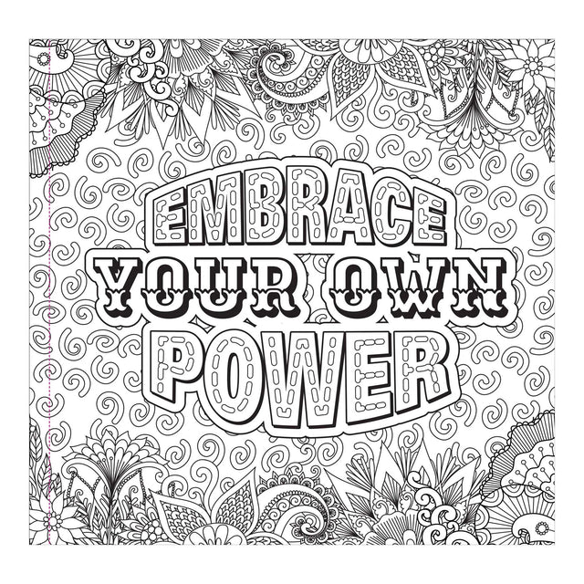 Kick-Ass Affirmations for Women Colouring Book