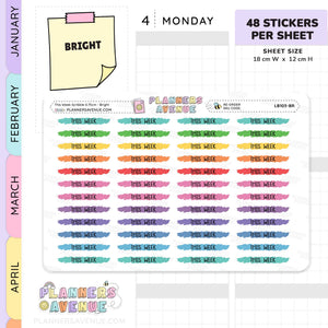 This Week Scribble Stickers