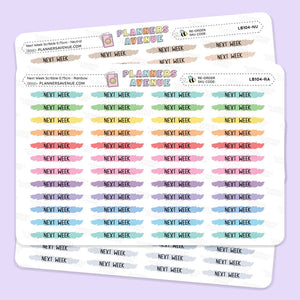Next Week Scribble Stickers