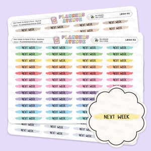 Next Week Scribble Header Stickers