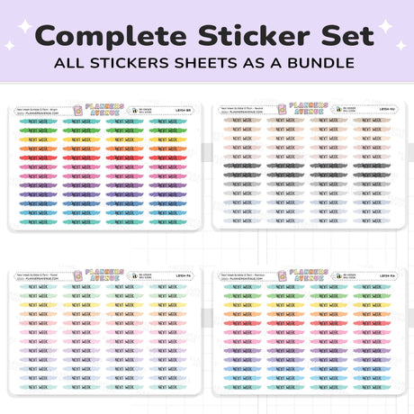 Next Week Scribble Stickers