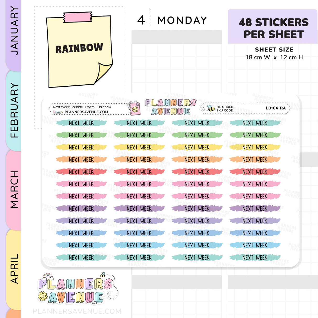 Next Week Scribble Stickers