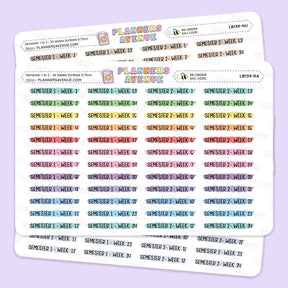 Semester 1 & 2 with Week 1–24 Scribble Stickers
