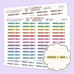 Semester Scribble Header Stickers