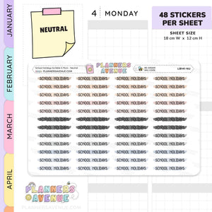 School Holiday Scribble Stickers