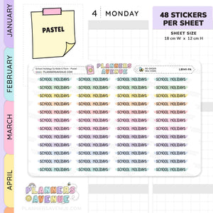 School Holiday Scribble Stickers