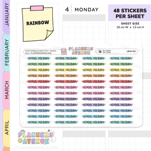 School Holiday Scribble Stickers