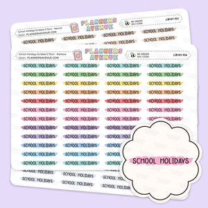 School Holiday Scribble Header Stickers