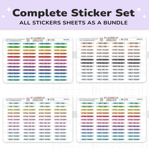 School Term Start & End Scribble Stickers