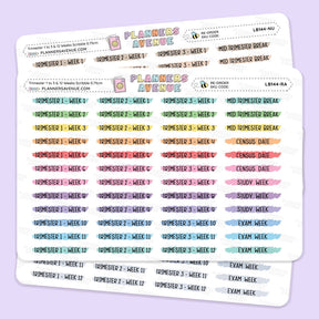 Trimester 1 to 3 with 12 Weeks Scribble Stickers with colorful text labels for weekly and monthly planning, branded 'Planners Avenue', shown on a light lavender background.