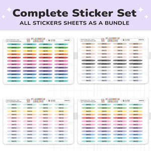 Snacks Scribble Stickers