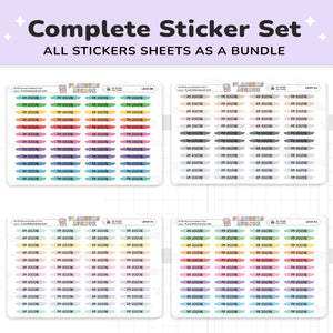 AM & PM Routine Scribble Stickers