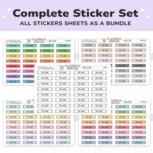 This Week Banner Flag Stickers