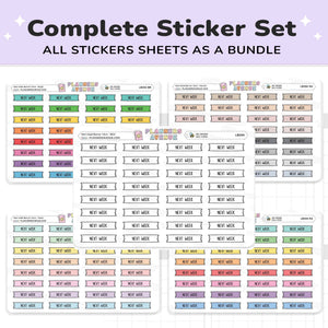 Next Week Banner Flag Stickers