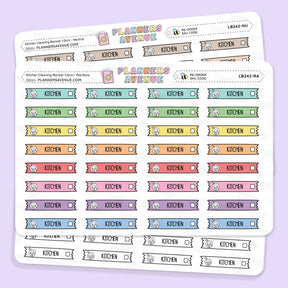 Clean Kitchen Banner Flag Stickers