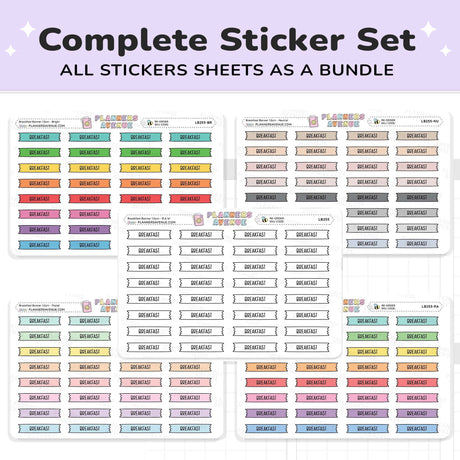 Breakfast Banner Flag Stickers