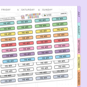 This Week Planner Stickers
