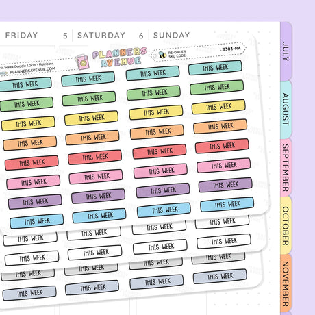 This Week Planner Stickers