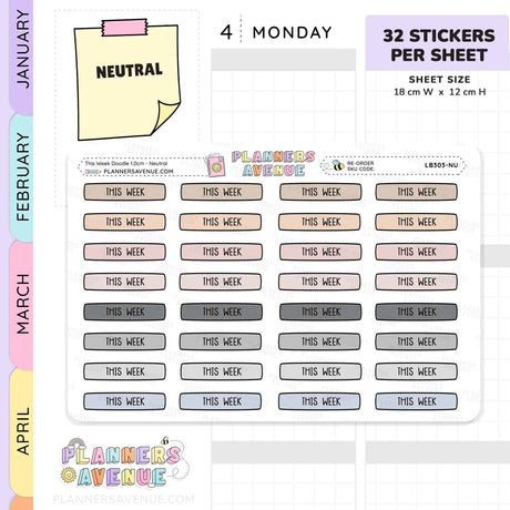 This Week Planner Stickers