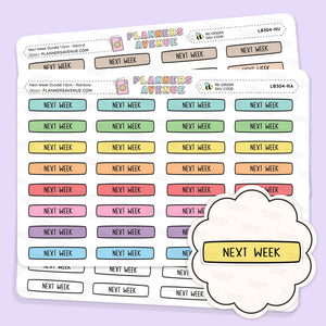 Next Week Planner Stickers