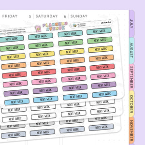 Next Week Planner Stickers