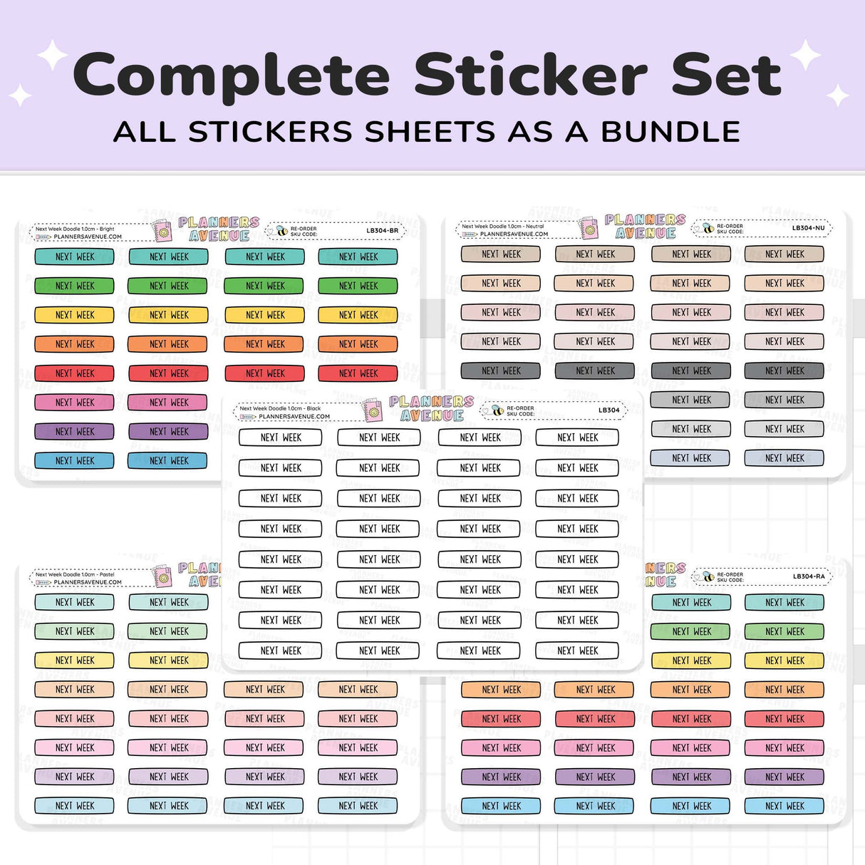 Next Week Planner Stickers