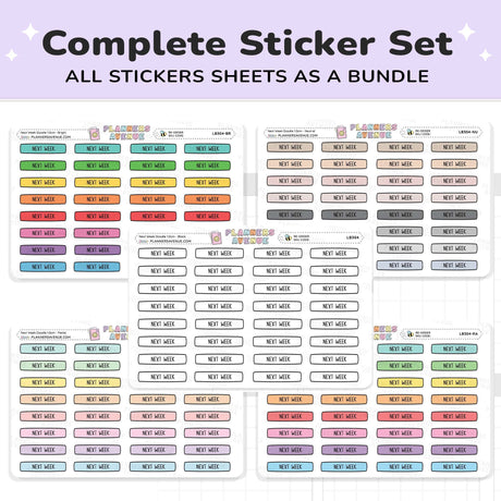 Next Week Planner Stickers