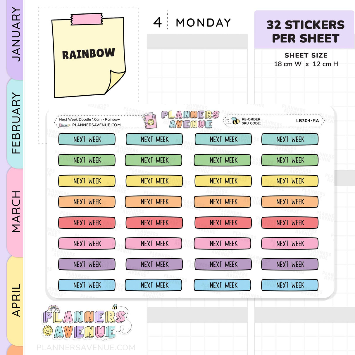 Next Week Planner Stickers