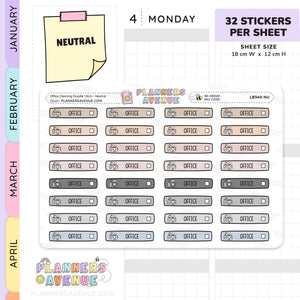 Office Cleaning Planner Stickers
