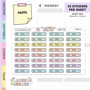 Office Cleaning Planner Stickers