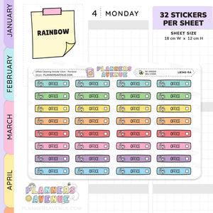 Office Cleaning Planner Stickers