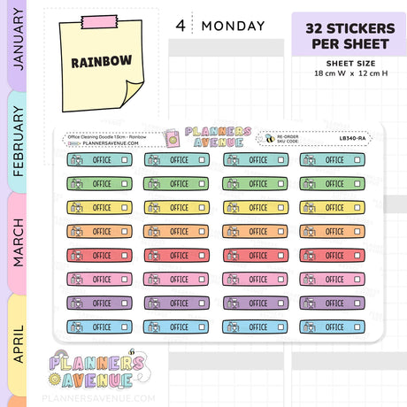 Office Cleaning Planner Stickers