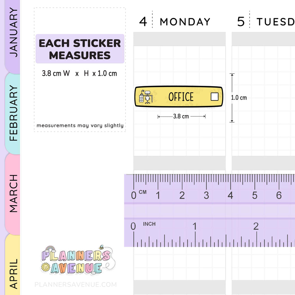 Office Cleaning Planner Stickers