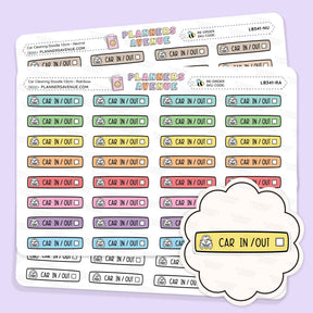 Car Cleaning Planner Stickers