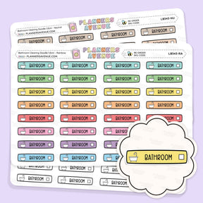 Bathroom Cleaning Planner Stickers