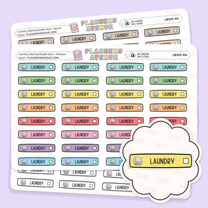 Laundry Cleaning Planner Stickers