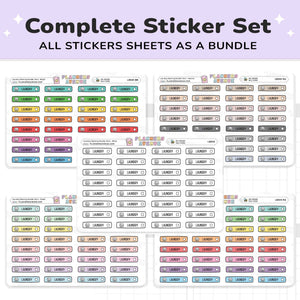 Laundry Cleaning Planner Stickers