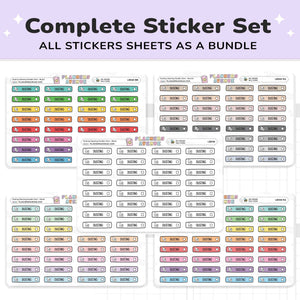 Dusting Cleaning Planner Stickers