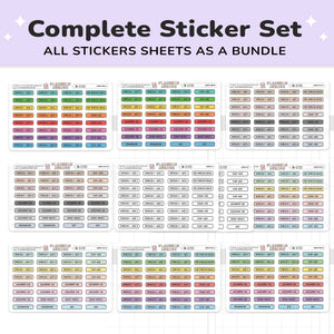 Trimester 1 to 3 with 12 Weeks Planner Stickers