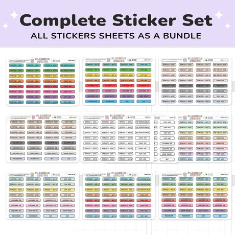 Trimester 1 to 3 with 12 Weeks Planner Stickers