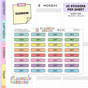 Lunch Planner Stickers