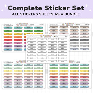 Snacks Planner Stickers