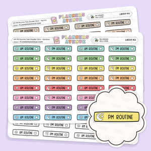 AM PM Routine Planner Stickers