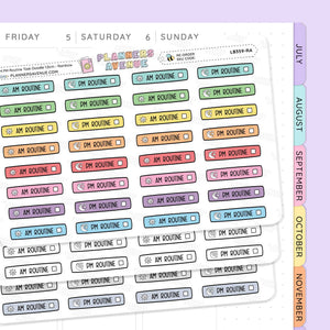 AM PM Routine Planner Stickers