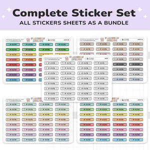 AM PM Routine Planner Stickers