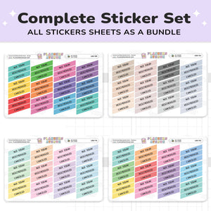 Cancel Reschedule Planner Stickers